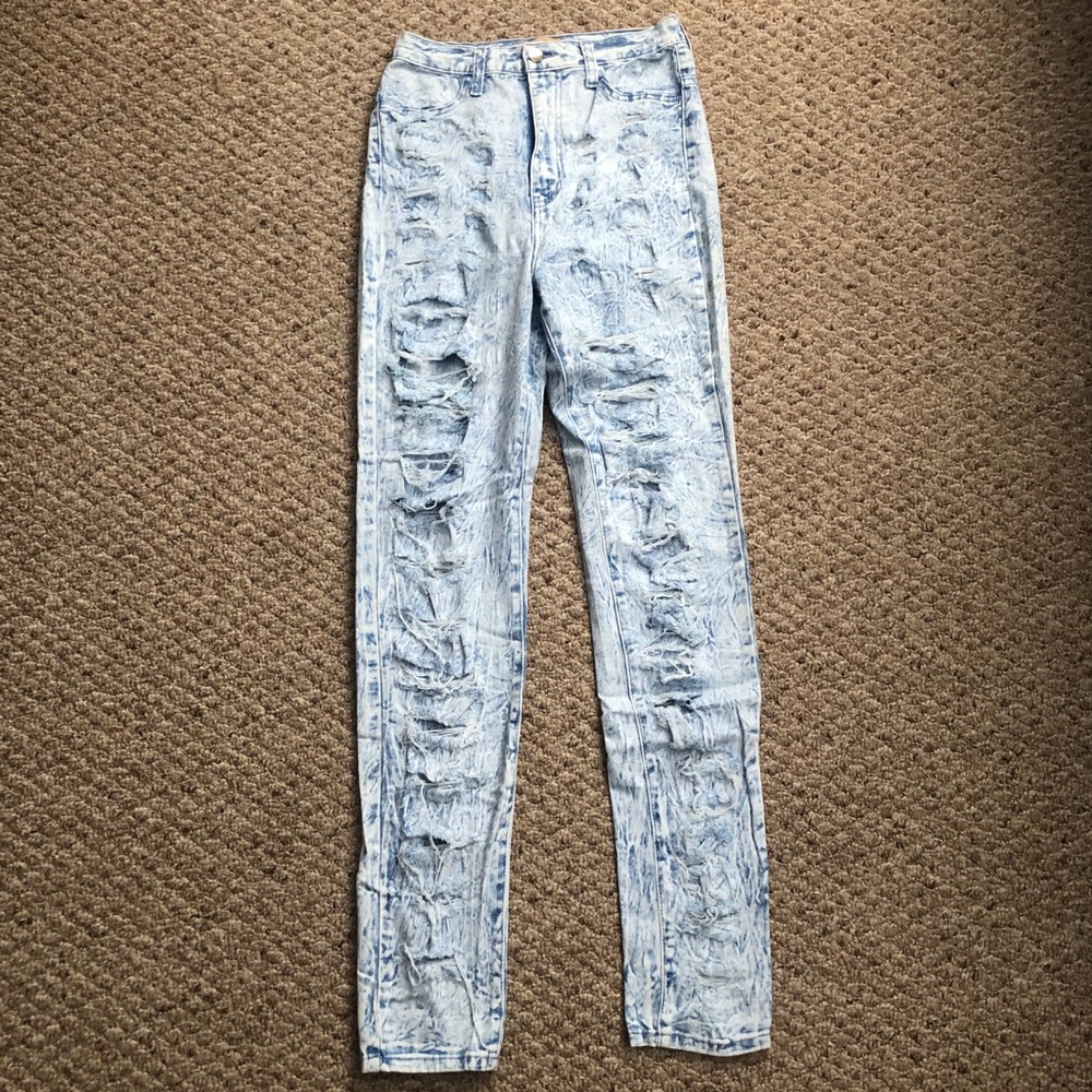 NBW Aphrodite High Waisted Distressed Skinny Denim